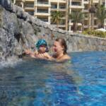 Swmming with Auntie Katrine